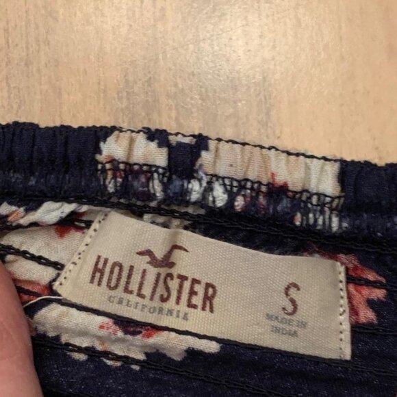 Hollister Sz S Womens Dress Navy Floral sleeveless - Picture 5 of 6